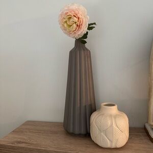 Ikea Vase Set Textured Modern Eclectic Tall Short Boho Flower Tall Set
